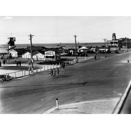 Semaphore showing parking area and jetty