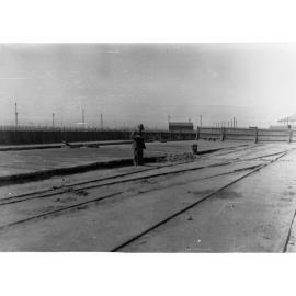 Man Standing on Port Adelaide Wharf