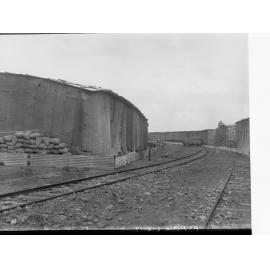 Wheat stacks at Port Pirie