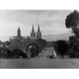 Saint Peters Cathedral Rear View Looking Towards City