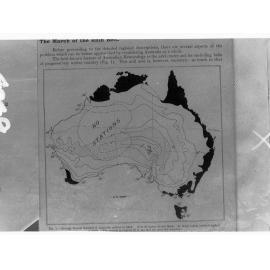 Map of Australia showing climatic conditions