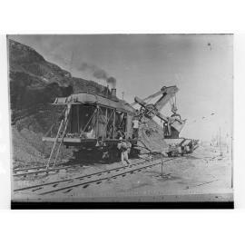 Wallaroo Mines - Steam Shovel Loading Re-Treatment Material