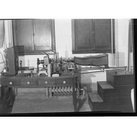 Laboratory equipment on a bench