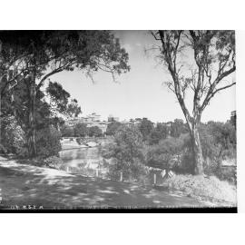 View of River Torrens Adelaide in Distance