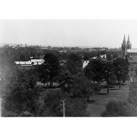 Panoramic View of Adelaide Showing Saint Peters Cathedral