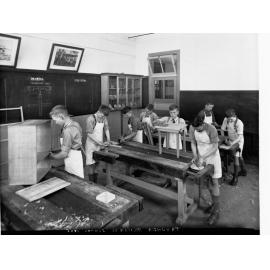 Tanunda Primary School Boys At Woodwork