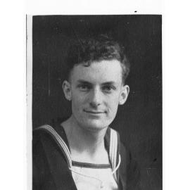 Portrait of man enlisted in Royal Australian Navy - photo copied for Roll of Honour