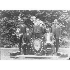 Group portrait of first aid officers, taken for South Australian Railways