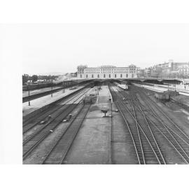 Adelaide Railway Station View from West Showing Platforms