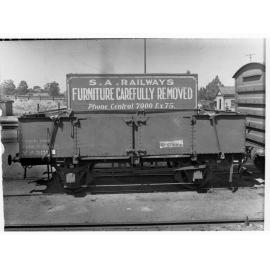Railway van at Mile End - Furniture removal car
