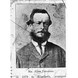 Portrait of Mr John Thomson - pastoralist