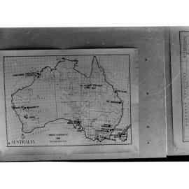 Map of Australia showing the Principal Occurrences of Iron