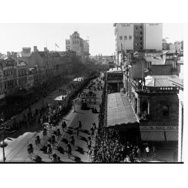 Floral pageant on King William Street for Adelaide centenary