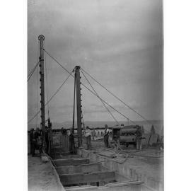 Glenelg Sewerage System showing men working