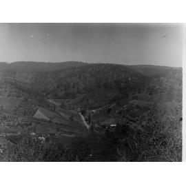 Montacute view near Corkscrew Road including cottage
