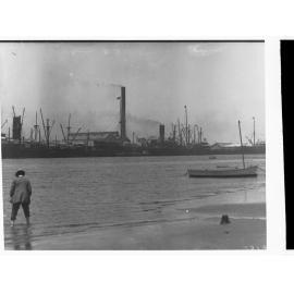 Produce depot, Port Adelaide, exporting frozen carcass