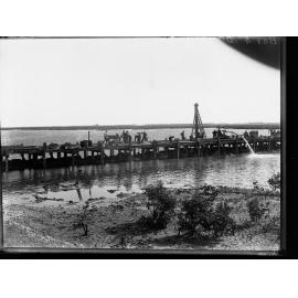 Sewers under construction at Glanville