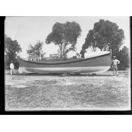 Lifeboat on land at Outer Harbor, South Australia