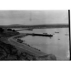 Victor Harbor taken from Granite Island showing sailing boats
