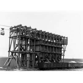 Noarlunga Sand Company loading railway trucks with sand