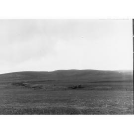 Bundaleer Fresh Water Creek excavating new channel - showing workmen and one horse and cart