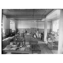 Printing workshop at the Trades School