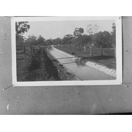 Irrigation canals in the Riverland, South Australia,  possibly Mypolonga or Berri