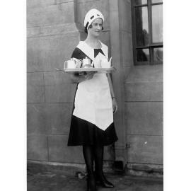 Railways Waitress, photograph taken for advertising agent