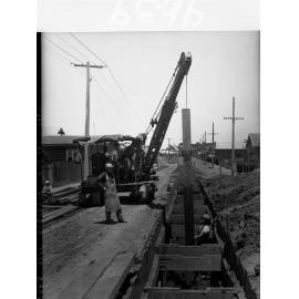 Sewerage at Alberton Showing Men at Work