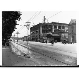 North Terrace Showing Construction of Adelaide Railway Station