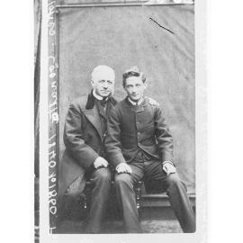 Portrait of Mr F W Stokes of Coonatto and a younger man (may be the son)