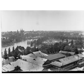 River Torrens and Elder Park From Railway Station Looking North