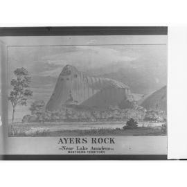 Painting of Ayers Rock (near Lake Amadeus) - Northern Territory