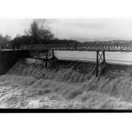 Torrens weir in flood