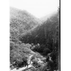 Morialta Falls two men on path