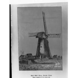 Sketch of City Mill, South View (F.R. Nixon)