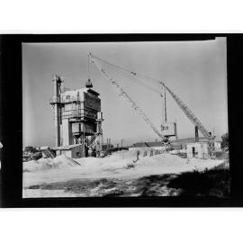 Crane on building site