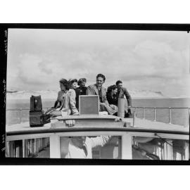 Goolwa - people sitting on top of small boat