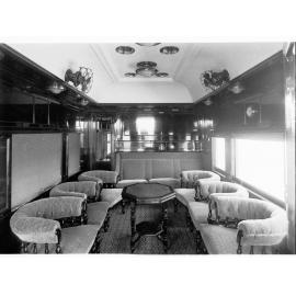 Interior of railway carriage (Trans-Australian train)