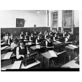 Girls in Typing Class