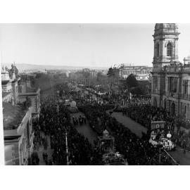 Floral Pageant on King William Street Adelaide Centenary