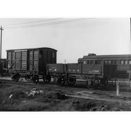 Old type rail truck and van