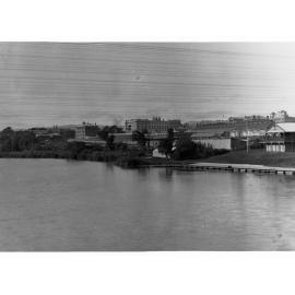 River Torrens Showing Adelaide Railway Station in the Distance