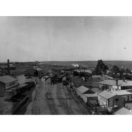General view of Hamley Bridge including trains
