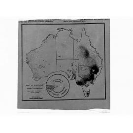 Map of Australia - showing sheep distribution