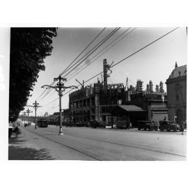 Adelaide Railway Station Under Construction Showing North Terrace
