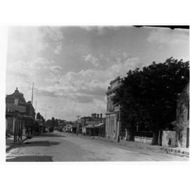 Clare Main Street looking north showing shops and people