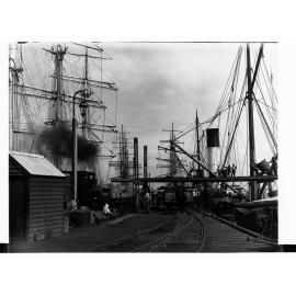 Loading Wheat on Wallaroo Jetty