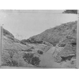 View of desert scene, area unknown
