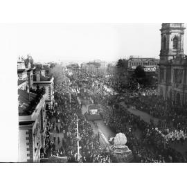 Floral Pageant on King William Street Adelaide Centenary